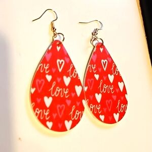 NWT Wooden Love Earrings